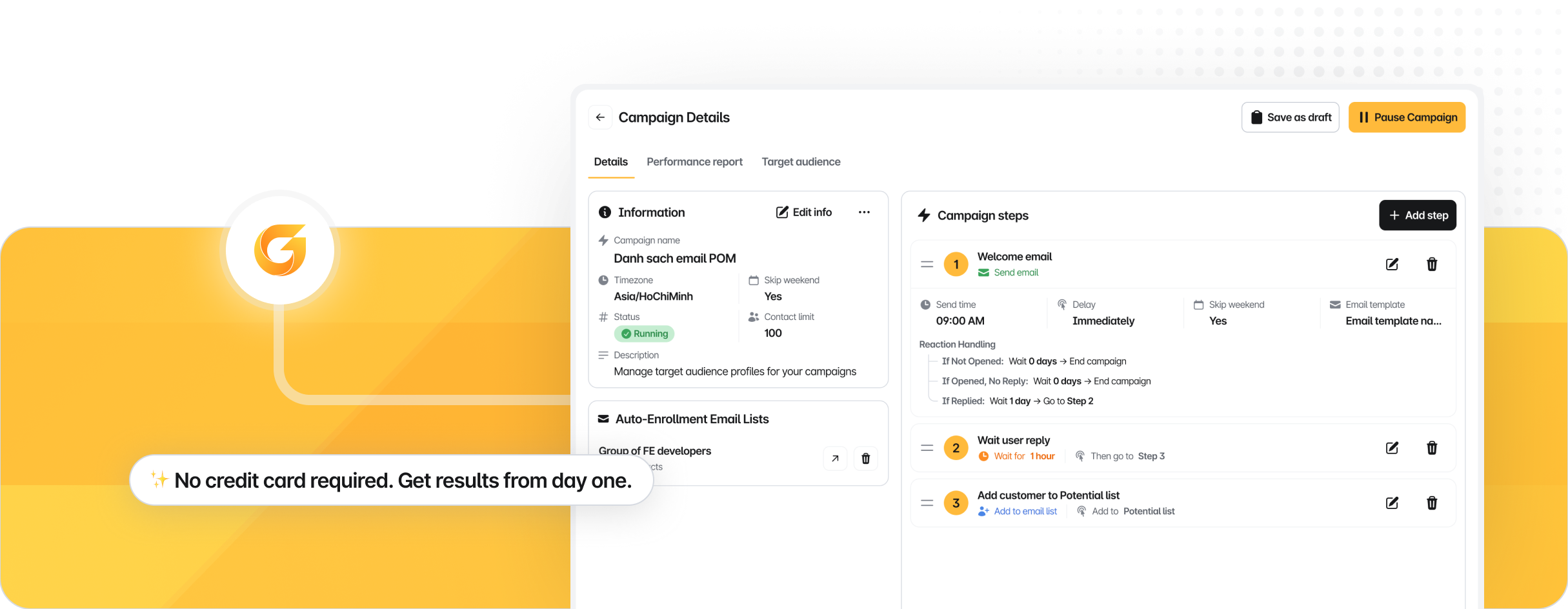 Outbound Glow Dashboard